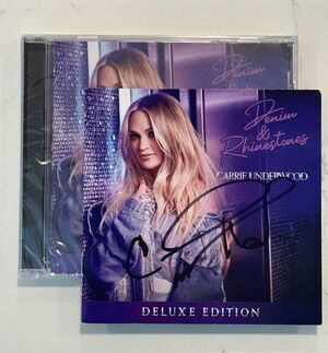 CARRIE UNDERWOOD DENIM & RHINESTONES DELUXE EDITION CD SIGNED AUTOGRAPH #3